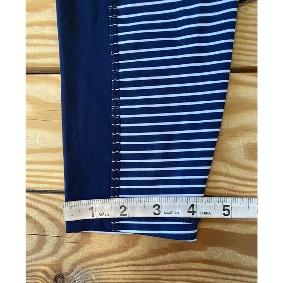 Gap Fit Stripe Sculpt Compression Leggings Size Small Women’s Navy - Picture 8 of 8